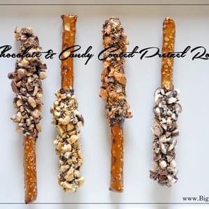 Chocolate & Candy Coated Pretzel Rods