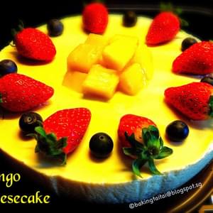 Non-Bake Healthy Mango Cheesecake