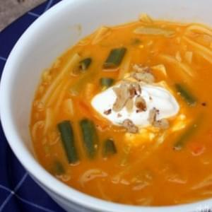 Sweet and Spicy Thai Curry Vegetable Soup