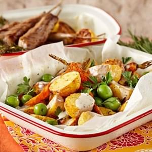 Roasted Moroccan Potato and Carrot Salad