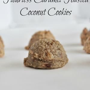 Flourless Toasted Coconut Caramel Cookies