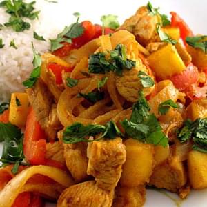 Mango and Red Pepper Chicken recipe – 141 calories
