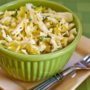 Greek Cabbage Salad with Feta and Fresh Thyme