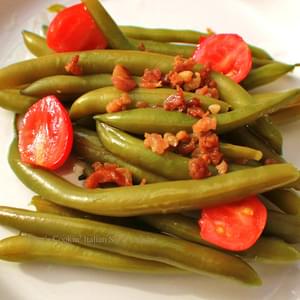 Prosciutto Garlic Green Beans With Tomatoes
