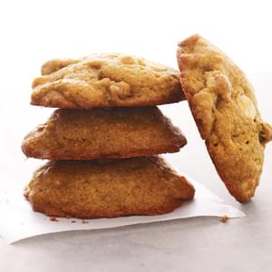 Pumpkin Cookies with White Chocolate Chips & Walnuts