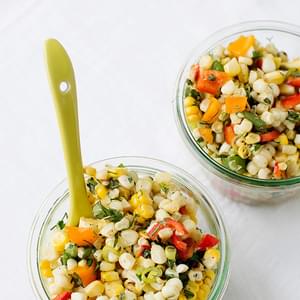 Grilled Corn Salad with Fresh Herbs