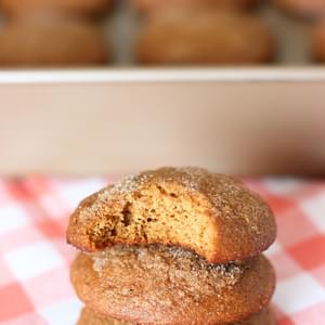 Soft Gingersnap Muffin Tops