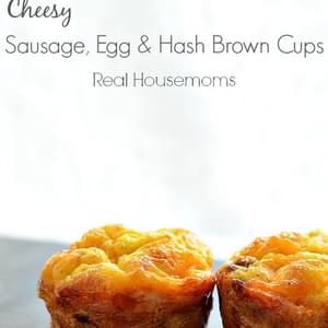 Cheesy Sausage, Egg & Hash Brown Cups