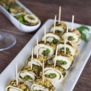 Pesto Chicken Rolls with Asparagus