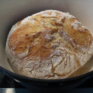 Rustic Artisanal No-knead Bread