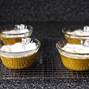Pumpkin and Sour Cream Puddings