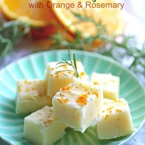 Buttermilk Fudge with Orange & Rosemary