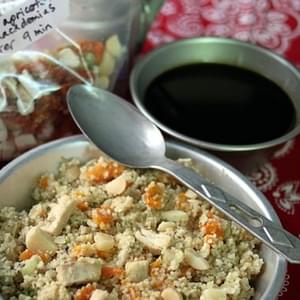Instant Meal-On-The-Go | Cous Cous with Apricots, Macadamia Nuts, & Chicken