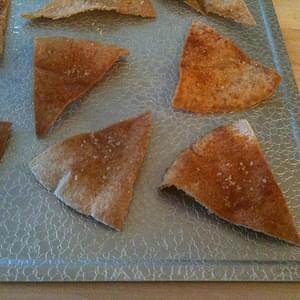 Baked Pita Chips MIY (make-it-yourself)