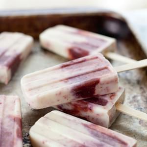 Honey Roasted Fig And Goat Cheese Popsicles
