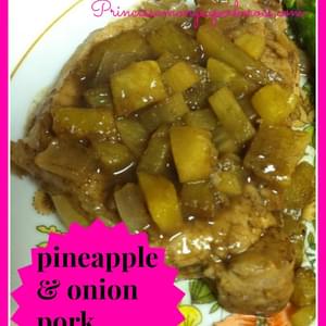 Pineapple And Onion Pork Chops