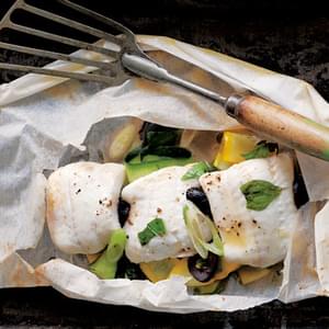 Fish in Parchment with Zucchini