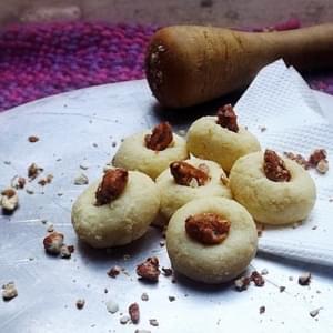 Milai peda (Milk and almond sweets)