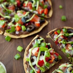 Skinny Mexican pizza