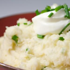 Cauliflower Garlic Mashed “Potatoes”