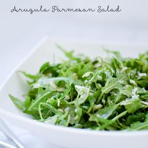 Arugula Parmesan Salad with Simple Lemon Vinaigrette