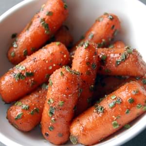 baked potatoes but think they’re just too heavy…I give you Balsamic Glazed Carrots!