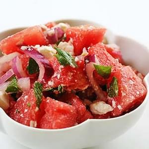 Watermelon Salad with Feta or Cotija