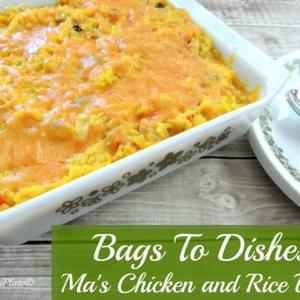 Ma’s Rice and Veggie Bake ~Bags To Dishes~