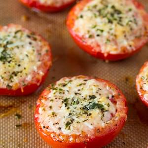 Parmesan and Asiago Cheese Roasted Tomatoes
