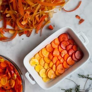 Roasted Citrus Thyme Ombré Carrots