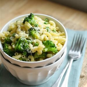 Macaroni with Broccoli & Peas