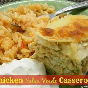 Chicken Salsa Verde Casserole