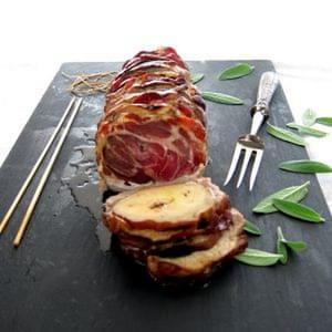 Pressure Cooker Pork Roast with Apples, Coppa and Sage