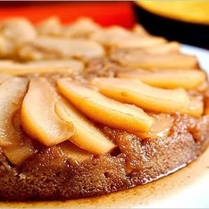 Golden Pear Upside-Down Cake