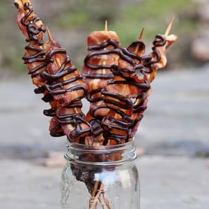 Maple Chocolate Bacon Skewers