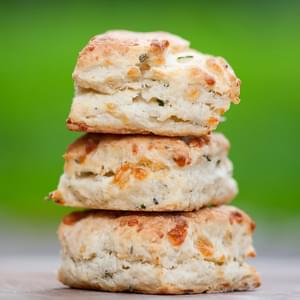 Chive and Cream Cheese Biscuits