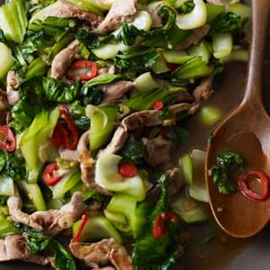Duck Stir-fry With Ginger And Greens