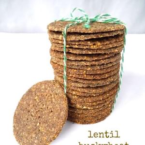Buckwheat Lentil Crackers – grain-free & nut-free options