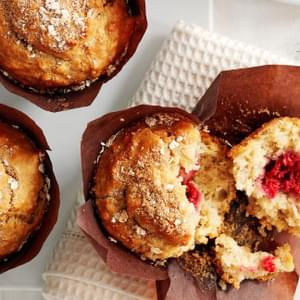 Apple And Raspberry Breakfast Muffins