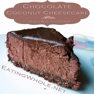 Chocolate Coconut Cheesecake with Chocolate Ganache