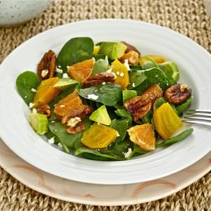 Roasted Golden Beet and Citrus Salad with White Balsamic Vinaigrette