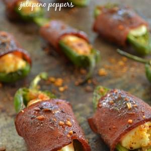 Sweet 'n' Spicy Bacon-Wrapped Jalapeno Poppers