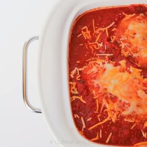 Twice Baked Chicken Parmesan