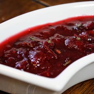 Cranberry Sauce With Orange And Basil