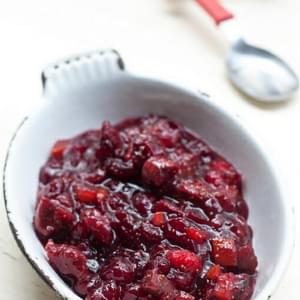 Cranberry Sauce with Red Wine and Figs