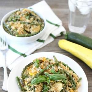 Quinoa with Grilled Summer Squash & Green Beans