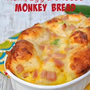 {Overnight} Ham, Egg, and Cheese Monkey Bread