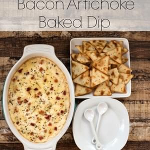 Bacon Artichoke Baked Dip