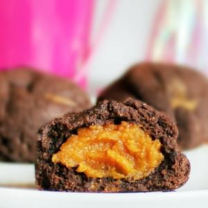 Chocolate Cookies… filled with Pumpkin Pie!