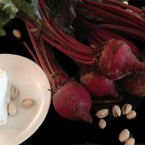 Roasted Beet, Goat Cheese, and Pistachio Salad